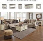 Ashley Bolanburg Lift Top Coffee Table with Drawers, Antique Cream & Brown
