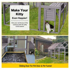 aivituvin Outdoor Cat Run : Large Cat Enclosure