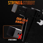 Adjustable Trailer Hitch Fits 2-Inch Receiver, Heavy Duty Tow Hitches (17000 LBS GTW) 6 Inch Drop Truck Hitch Tri-Ball Mount with Hook (1-7/8" x 2" x 2-5/16")