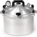 All American 1930: 21.5qt Pressure Cooker/Canner (The 921) – Exclusive Metal to Metal Sealing System – Easy to Open & Close – Suitable for Gas, Electric, or Flat Top Stoves – Made in the USA