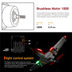 A280 RC Plane 2.4G 4CH 3D6G Mode Aircraft P51 Fighter Simulator with LED Searchlight RC Airplane Toys for Children
