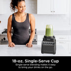 Mega Kitchen System, 1500W, 4 Functions for Smoothies, Processing, Dough, Drinks & More, with 72-oz.* Blender Pitcher, 64-oz. Processor Bowl, (2) 16-oz. To-Go Cups & (2) Lids, Black