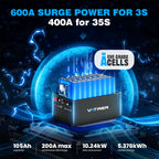 48V 105Ah Lithium Battery, Smart BMS, Touch Monitor, APP