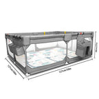 Baby Playpen with Mat 75"*59", Extra Large Playpen for Babies and Toddlers with Storage Bag, BPA-Free, Non-Toxic, Safe No Gaps Playards for Babies, Sturdy Safety Play Yard for Indoor Outdoor Fun, Grey