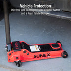 3.5 Ton Low Profile Steel Service Jack with Rapid Rise Technology