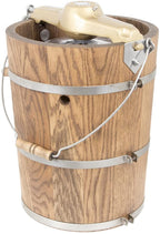 6 qt Country Ice Cream Maker Classic Wooden Tub Hand Crank