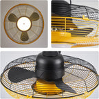 21'' Outdoor Ceiling Fan with Light, Plug in Ceiling Fan with Remote, Gazebo Fans Outdoor Hanging for Patios Waterproof, Wet Rated Hanging Fan with App Control