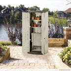 Rubbermaid Vertical Resin Weather Resistant Outdoor Storage Shed