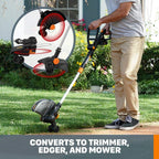 20V GT Revolution 12" 4.0Ah Cordless String Trimmer & Turbine Leaf Blower Power Share Combo Kit - WG930.3 (Batteries & Charger Included)