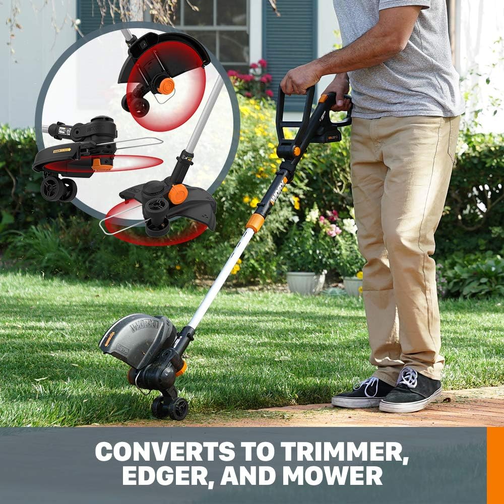 20V GT Revolution 12" 4.0Ah Cordless String Trimmer & Turbine Leaf Blower Power Share Combo Kit - WG930.3 (Batteries & Charger Included)
