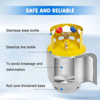 30 LB Refrigerant Recovery Tank for R12, R22, R134A, R410A Refrigerant with 1/4 SAE Y-Valve Liquid/Vapor Reclaim Tank AC Freon Recovery Tank Refrigerant Recovery Cylinder Tank Reusable-FAHKNS