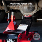 3.5 Ton Low Profile Steel Service Jack with Rapid Rise Technology