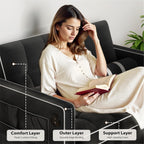 3 in 1 Convertible Sleeper Sofa Bed