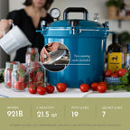 All American 1930: 21.5qt Pressure Cooker/Canner (The 921) – Exclusive Metal to Metal Sealing System – Easy to Open & Close – Suitable for Gas, Electric, or Flat Top Stoves – Made in the USA