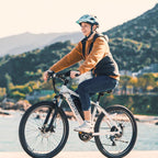 Adult Electric Bike, 350W BAFANG Motor (500W Peak), 4A 3H Fast Charging, 468Wh Li-Ion Battery, 21 Speed Gears, Air Saddle, 45 Miles 20 MPH 26" Mountain Bike Electric Bike, ANSI/CAN/UL2849 Compliant