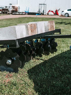 2025 Titan Distributors Inc. 4-Ft Notched Disc Harrow Attachment Pull Behind for ATV and UTV 2-in Towball Hitch NO250072