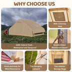 6 Person Inflatable Camping Tent with Pump