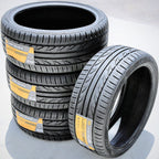 A set of four (four) 245/30R20 ZR 97W XL A/S performance tires fit: 2015 Lamborghini Huracan LP610-4, 2018 Lamborghini Huracan LP610-4 Spyder