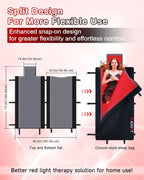 2025 Red Light Therapy Mat, Medical-Grade TPU, 2570 LEDs, 73"x33"