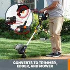 20V GT Revolution 12" 4.0Ah Cordless String Trimmer & Turbine Leaf Blower Power Share Combo Kit - WG930.3 (Batteries & Charger Included)