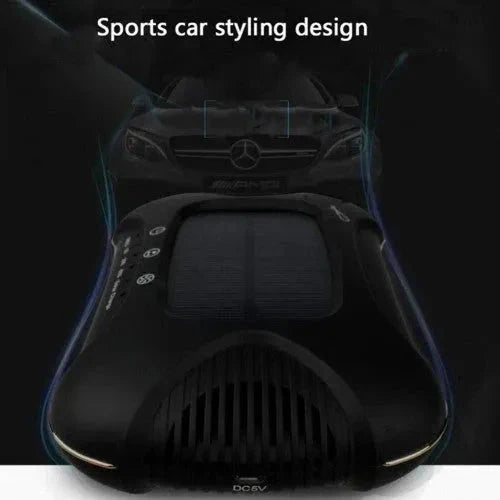 Air Purifier Aroma Diffuser Auto Mist Maker PM 2.5 Eliminator Car Air Purifier with Fresh Air Humidifier USB Air Purifier for Car with HEPA,White