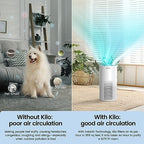 Afloia Air Purifiers for Home Large Room Up to 1076 Ft, H13 True HEPA Air Purifiers for Bedroom