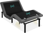 Best Choice Products Ergonomic Twin XL Size Adjustable Bed Frame, Electric Base w/Wireless Remote Control, Nightlight, Massager, 2 USB Ports