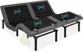Best Choice Products Ergonomic Twin XL Size Adjustable Bed Frame, Electric Base w/Wireless Remote Control, Nightlight, Massager, 2 USB Ports