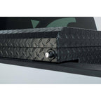 61.86 Matte Black Aluminum Low Profile Truck Tool Box for Mid-Size Trucks
