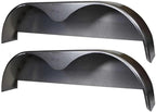 72×10-3/4 Tandem Axle Steel Trailer Fender w/Back Plate Welded In