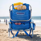 Backpack Beach Chair 2 Pack (Sailfish and Palms), Aluminum, Multicolor