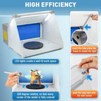 Autolock Spray Booth Kit with LED Lights & Filter System for Models, Crafts & More
