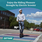 Adult Electric Scooter, 8.5 Inch Pneumatic Tires, Max Range 14/18 Miles, Max Speed 15.5/18 MPH, Powered by 300 Watt Motor, with Cruise Control Adult Folding Electric Scooter