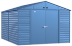 Arrow Select Steel Storage Shed, 10x14, Blue Grey