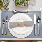Imperium Roman Column Flatware Set - 18/8 Stainless Steel Vintage Embossed Cutlery Service for 6 - Onestopv