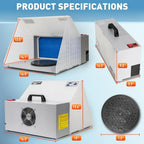 Autolock Spray Booth Kit with LED Lights & Filter System for Models, Crafts & More
