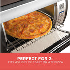 2025 Spacemaker Under-Counter Toaster Oven, Black/Stainless Steel, TROS1000D