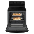 4.8 cu. ft. Electric Range in Stainless Steel Black