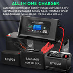 36 Volt Golf cart Charger 18-Amp Smart Charger, Car Battery Charger,Trickle Charger,36V,18-Amp and 48V,13-Amp,Lithium,LiFePO4,Lead-Acid AGM/Gel/SLA.Battery Charger, for EZGO TXT,Car, Boat.