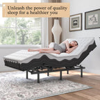 Adjustable Bed Frame -Wireless Remote -Memory Function -Adjustable Bed Base -Head and Foot Lift Incline -Zero Gravity -Quiet Motorfor Lying Down, Reading, Watching TV,Fatigue,BackacheTwin