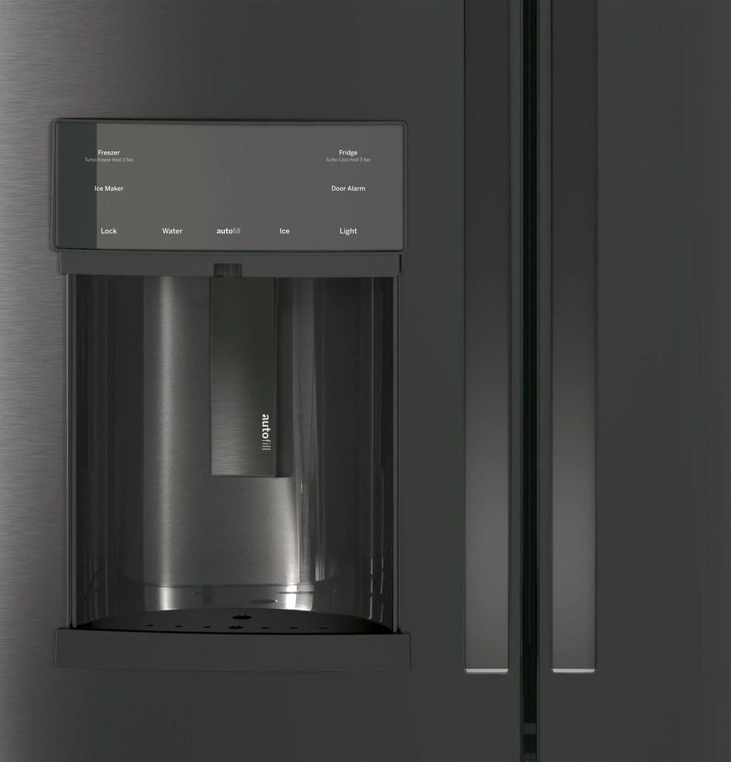 Appliances PFE28KBLTS 36 Inch French Door Refrigerator Black Stainless Steel