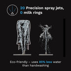Baby Bottle Washer Pro - Baby Bottle Washer, Sterilizer + Dryer - All in One Machine Cleans Bottles, Pump Parts, & Sippy Cups - Replaces Hand Washing, Bottle Brushes and Drying Racks-Brezza