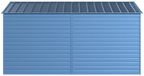 Arrow Select Steel Storage Shed, 10x14, Blue Grey