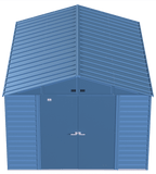 Arrow Select Steel Storage Shed, 10x14, Blue Grey
