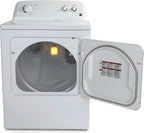 29′′ Front Load Electric Dryer with Wrinkle Guard and 7.0 Cubic Ft. Total Capacity, White