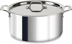 All-Clad D3 Stockpot 8 Qt Stainless Lid Induction Oven Safe