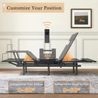 Adjustable Bed Frame -Wireless Remote -Memory Function -Adjustable Bed Base -Head and Foot Lift Incline -Zero Gravity -Quiet Motorfor Lying Down, Reading, Watching TV,Fatigue,BackacheTwin