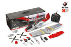 A280 RC Plane 2.4G 4CH 3D6G Mode Aircraft P51 Fighter Simulator with LED Searchlight RC Airplane Toys for Children