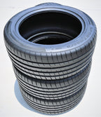 A set of 4 (quad) 275/45R19 ZR 108W XL A/S high-performance all-season tires for: 2008-09 Acura MDX base, 2008 Volkswagen Touareg TDI