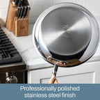 All-Clad D3 Stockpot 8 Qt Stainless Lid Induction Oven Safe